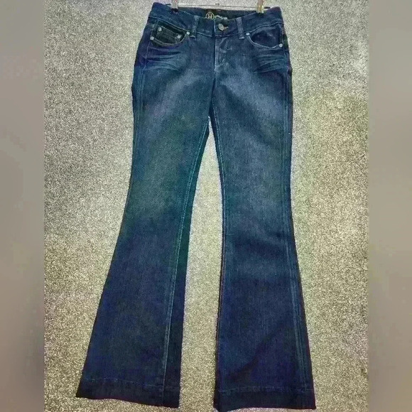 BEBE  FLAIR DARK JEANS SIZE 26 - Picture 2 of 7
